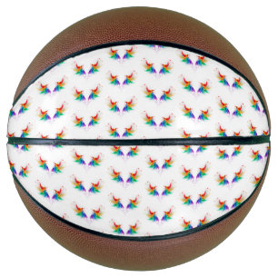 Fluffy Rainbow Wings Basketbal