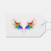 Fluffy Rainbow Wings Cadeaulabel (Voorkant (Horizontaal))