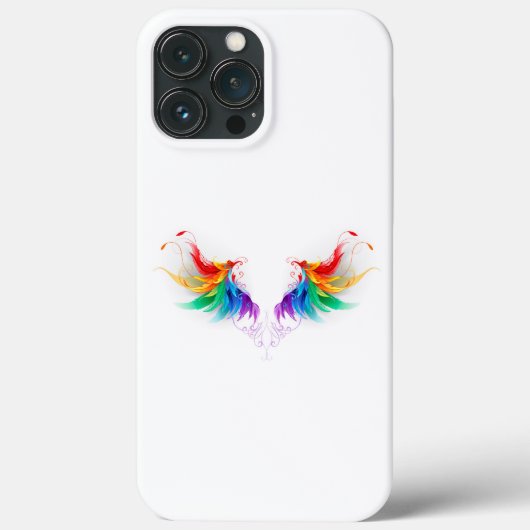 Fluffy Rainbow Wings Case-Mate iPhone Case (Achterkant)