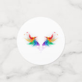 Fluffy Rainbow Wings Confetti (Kleine voorkant)