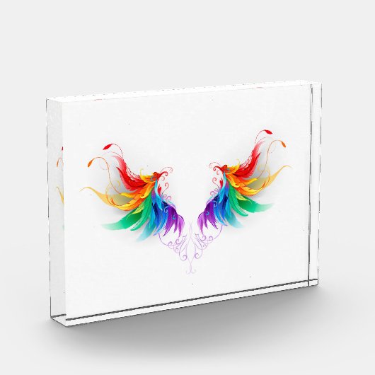 Fluffy Rainbow Wings Fotoblokken (Links)