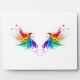 Fluffy Rainbow Wings Fotoplaat