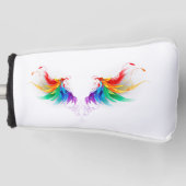 Fluffy Rainbow Wings Golfheadcover (Voorkant)