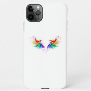 Fluffy Rainbow Wings iPhone 11Pro Max Hoesje