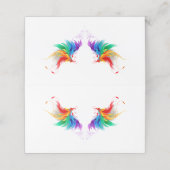 Fluffy Rainbow Wings Klantenkaartje (Buitenkant ongevouwen)
