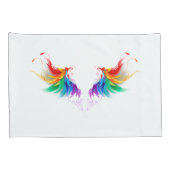 Fluffy Rainbow Wings Kussensloop (Achterkant-Rechts)