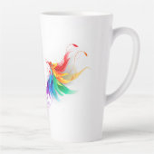 Fluffy Rainbow Wings Latte Mok (Rechts)