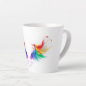 Fluffy Rainbow Wings Latte Mok (Rechterhoek)