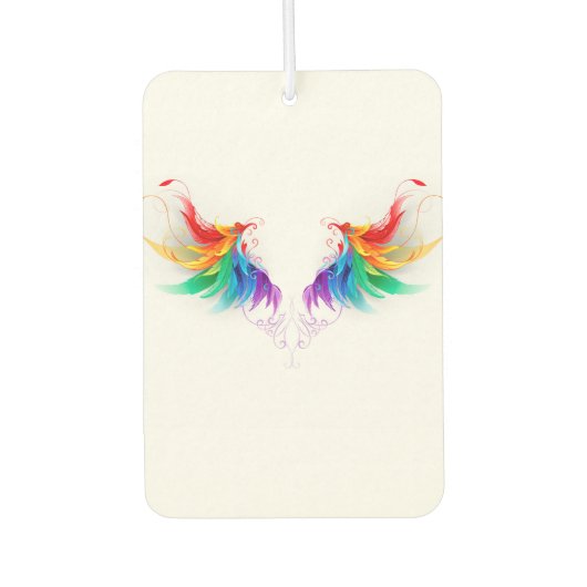 Fluffy Rainbow Wings Luchtverfrisser (Voorkant)