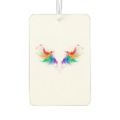 Fluffy Rainbow Wings Luchtverfrisser (Achterkant)