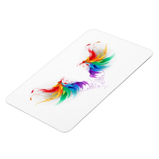 Fluffy Rainbow Wings Magneet (Linkerzijde)