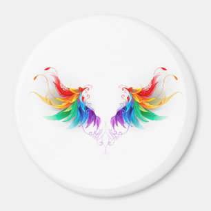Fluffy Rainbow Wings Magneet