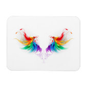 Fluffy Rainbow Wings Magneet (Horizontaal)