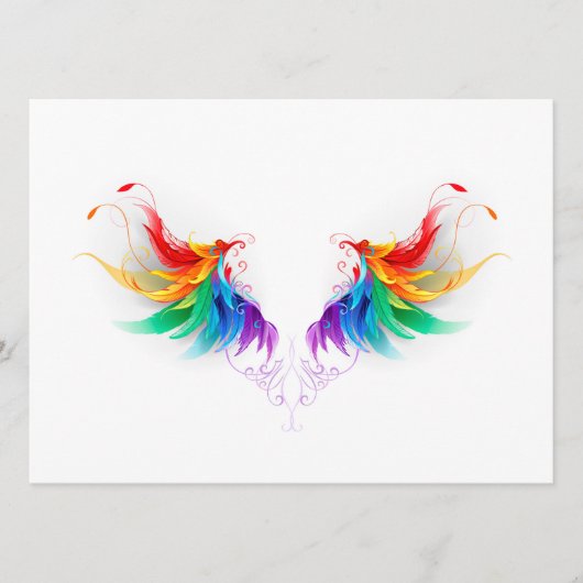 Fluffy Rainbow Wings Menu (Voorkant)