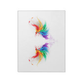 Fluffy Rainbow Wings Notitieblok (Gedraaid)