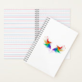 Fluffy Rainbow Wings Notitieboek (Binnen)