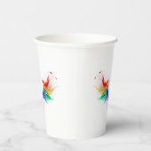 Fluffy Rainbow Wings Papieren Bekers (Rechts)
