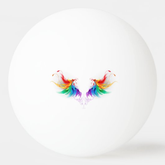Fluffy Rainbow Wings Pingpongballen (Voorkant)