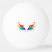 Fluffy Rainbow Wings Pingpongballen (Achterkant)
