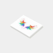 Fluffy Rainbow Wings Post-it® Notes (Schuin)