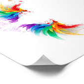Fluffy Rainbow Wings Poster (Hoek)