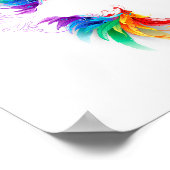 Fluffy Rainbow Wings Poster (Hoek)