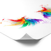 Fluffy Rainbow Wings Poster (Hoek)