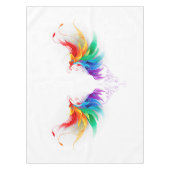 Fluffy Rainbow Wings Tafelkleed (Voorkant)
