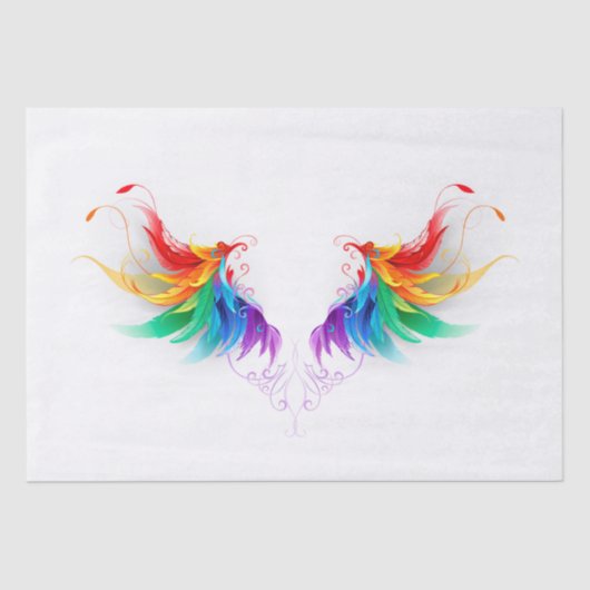 Fluffy Rainbow Wings Tissuepapier (Voorkant)