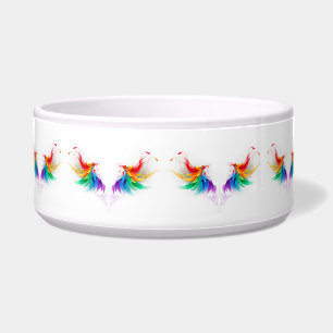Fluffy Rainbow Wings Voerbakje
