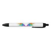Fluffy Rainbow Wings Zwarte Inkt Pen (Bodem)
