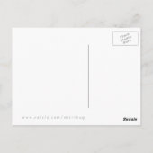 Fluffy Red Fox met Friendship Quote Briefkaart (Achterkant)