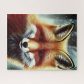 Fluffy Red Fox Portret Legpuzzel (Horizontaal)