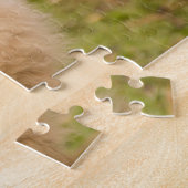 Fluffy Red Lionhead Bunny Rabbit Legpuzzel (Zijkant)