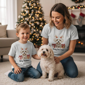 Fluffy Rendier - Bichon Frise hond T-shirt