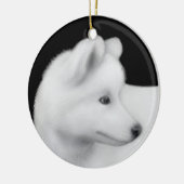 Fluffy Samoyed Dog Ornament (Links)