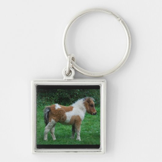 Fluffy Schattig dartmoor-Pony Sleutelhanger (Voorkant)