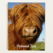 Fluffy Scottish Highland Koe - Blue Sky Planner (Voorkant)