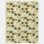 Fluffy Sheep and Lambs Pattern Fleece Deken (Voorkant)