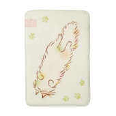 Fluffy Slapy Cat Badmat (Voorkant Verticaal)