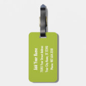 Fluffy Slapy Cat Bagagelabel (Achterkant verticaal)