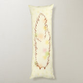 Fluffy Slapy Cat Lichaamskussen (Achterkant (Verticaal))