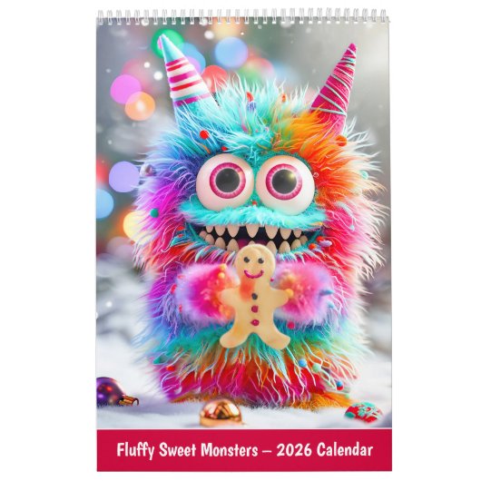 Fluffy Sweet Monsters – 2026 Calendar Kalender (Hoes)