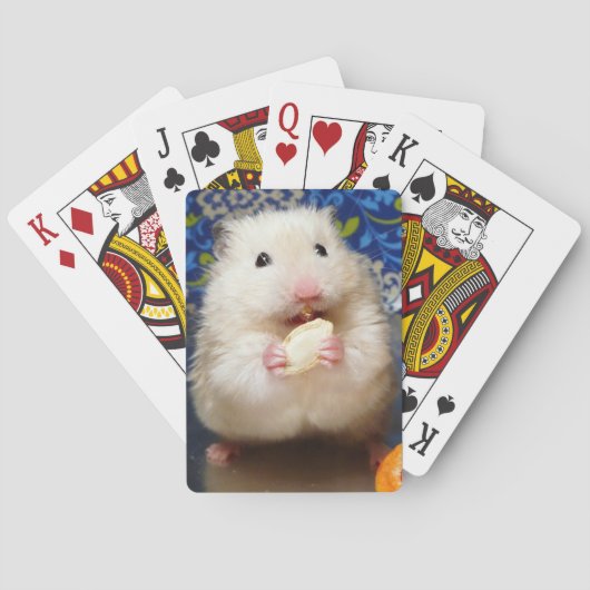 Fluffy Syrian Hamster Kokolinka Pokerkaarten (Achterkant)
