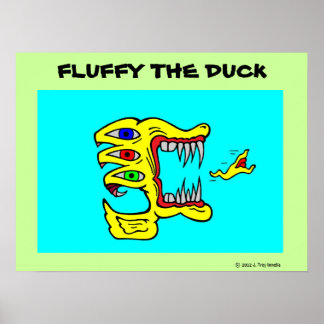 Fluffy the Duck Poster
