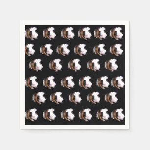Fluffy Tortoiseshel Guinee Pigs, Party Napkins Servet