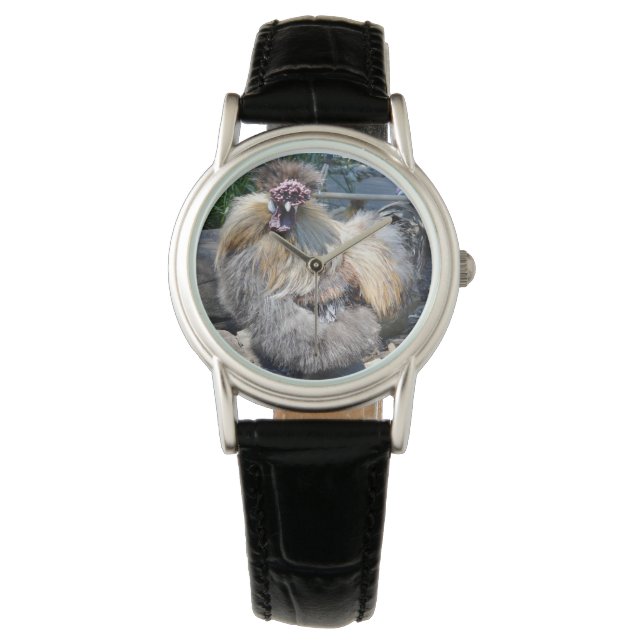 Fluffy Ugly Chicken, Wrist Watch Horloge (Voorkant)