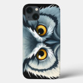 Fluffy Uil met expressieve ogen Case-Mate iPhone Case (Achterkant)