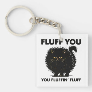 Fluffy Voluminous Cat Life Kat Style Sleutelhanger
