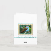 Fluffy White Christmas Feestdagen Kaart (Achterkant)